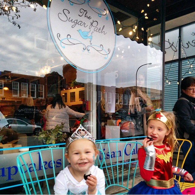 Enjoying the downtown trick or treating event on Oct. 30 - Jamie Saam